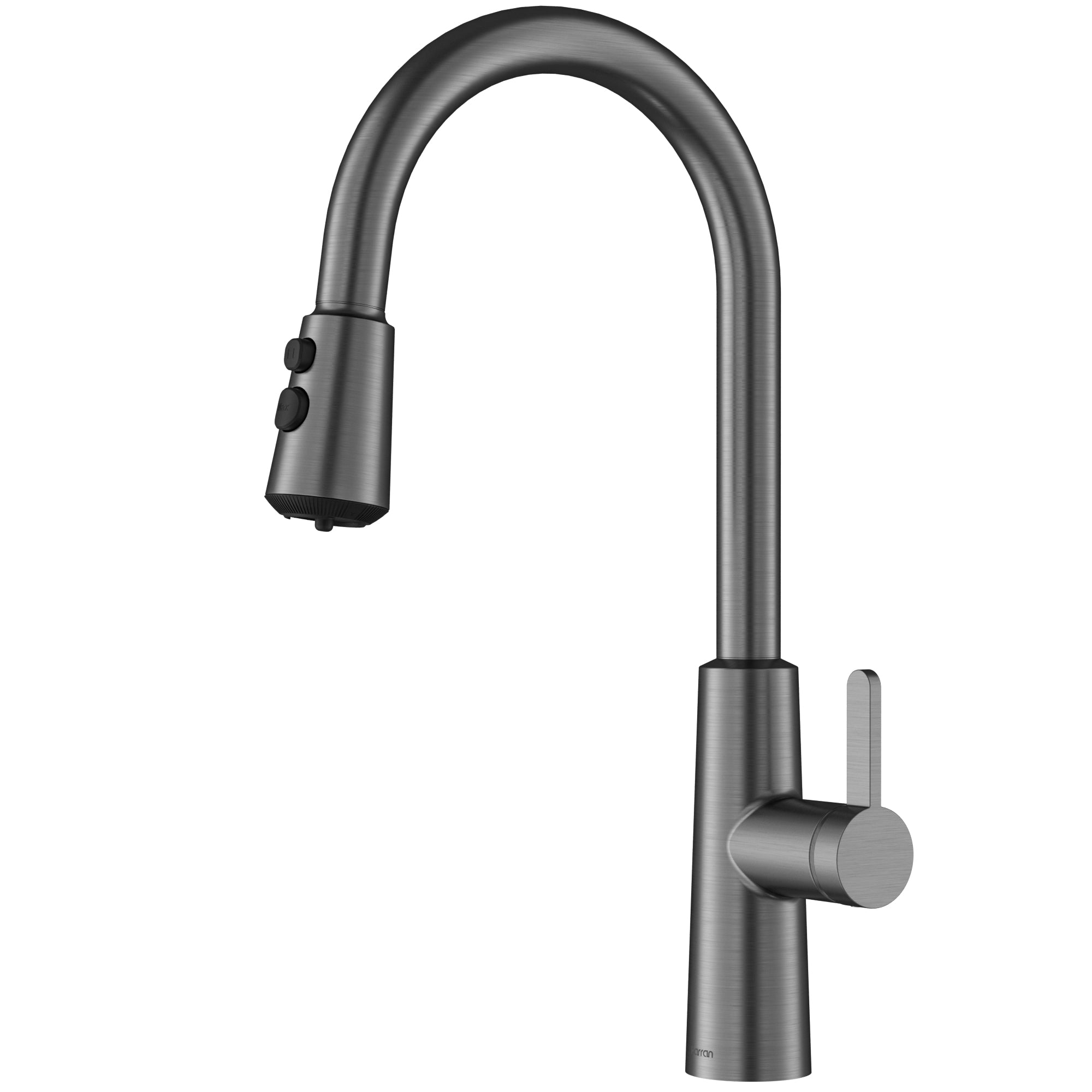 Karran Elmsworth 1.8 GPM Single Lever Lead-free Brass ADA Kitchen Faucet, Pull-Down, Spot-Free Gunmetal Grey, KKF760SFGG