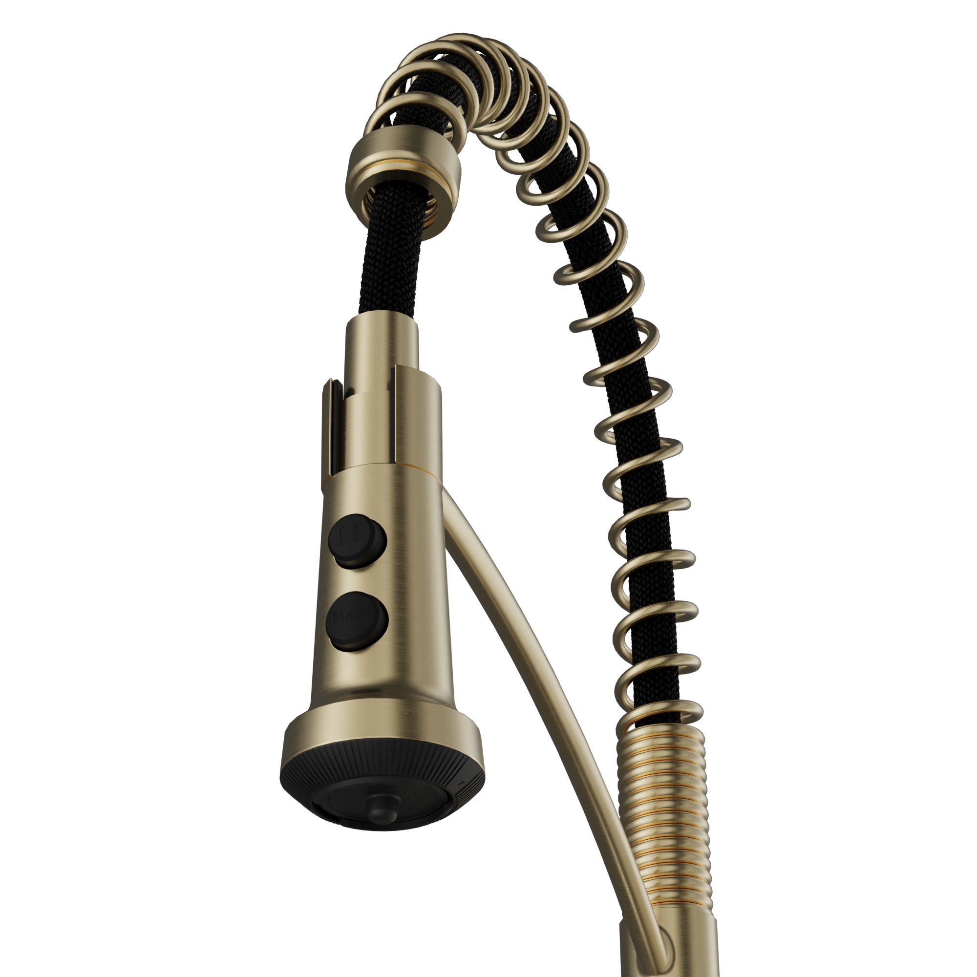 Karran Scottsdale 1.8 GPM Single Lever Lead-free Brass ADA Kitchen Faucet, Pull-Down, Spot-Free Champagne Bronze, KKF740SFCB