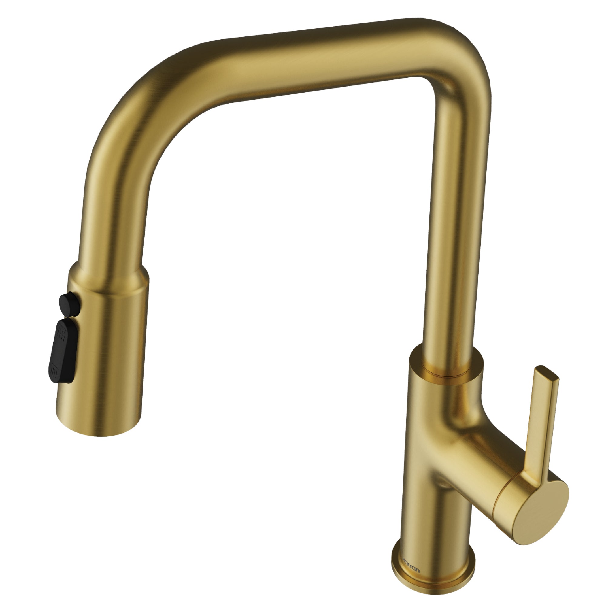 Karran Stalbridge 1.8 GPM Single Lever Lead-free Brass ADA Kitchen Faucet, Pull-Down, Spot-Free Brushed Gold, KKF710SFBG