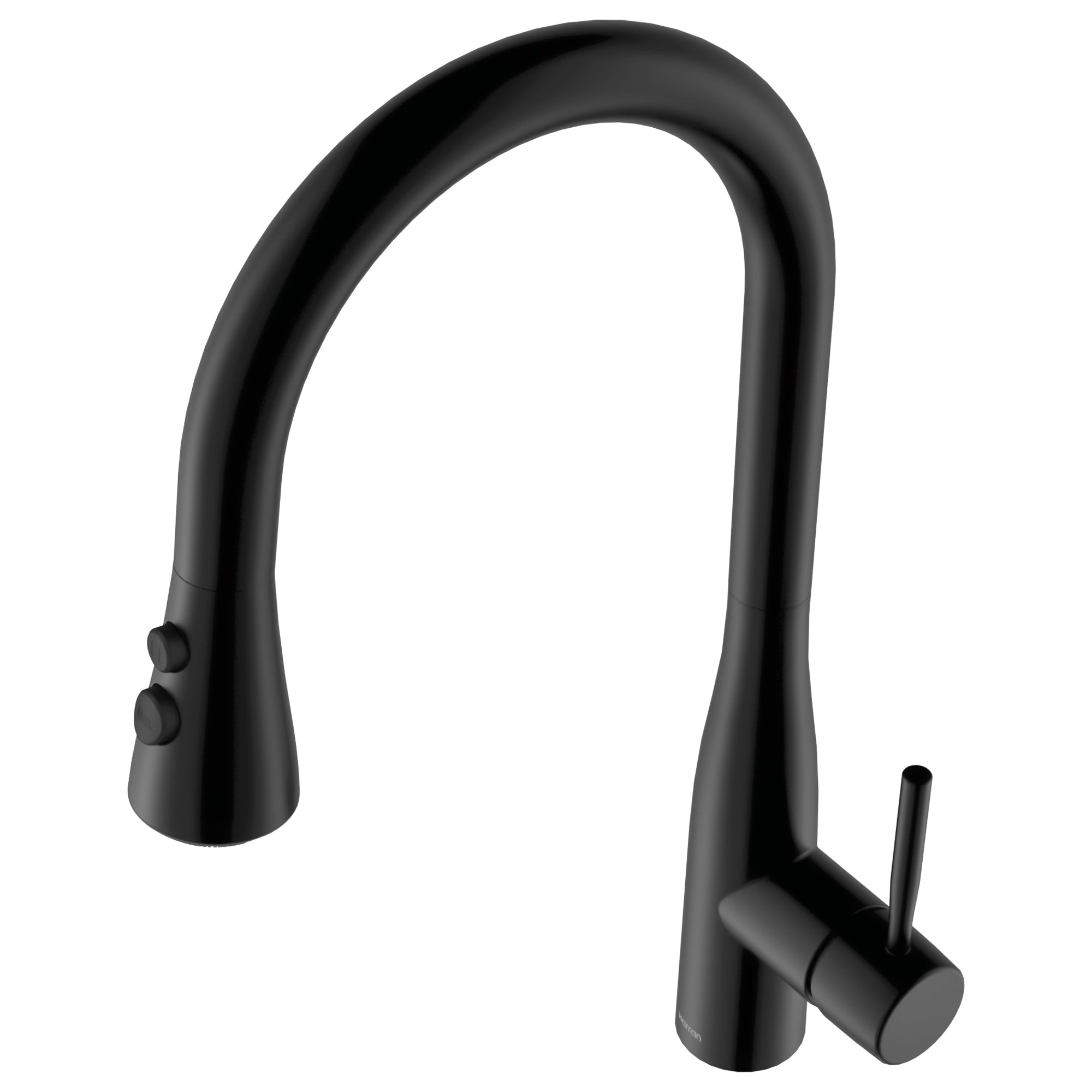 Karran Faraday 1.8 GPM Single Lever Lead-free Brass ADA Kitchen Faucet, Pull-Down, Matte Black, KKF750MB