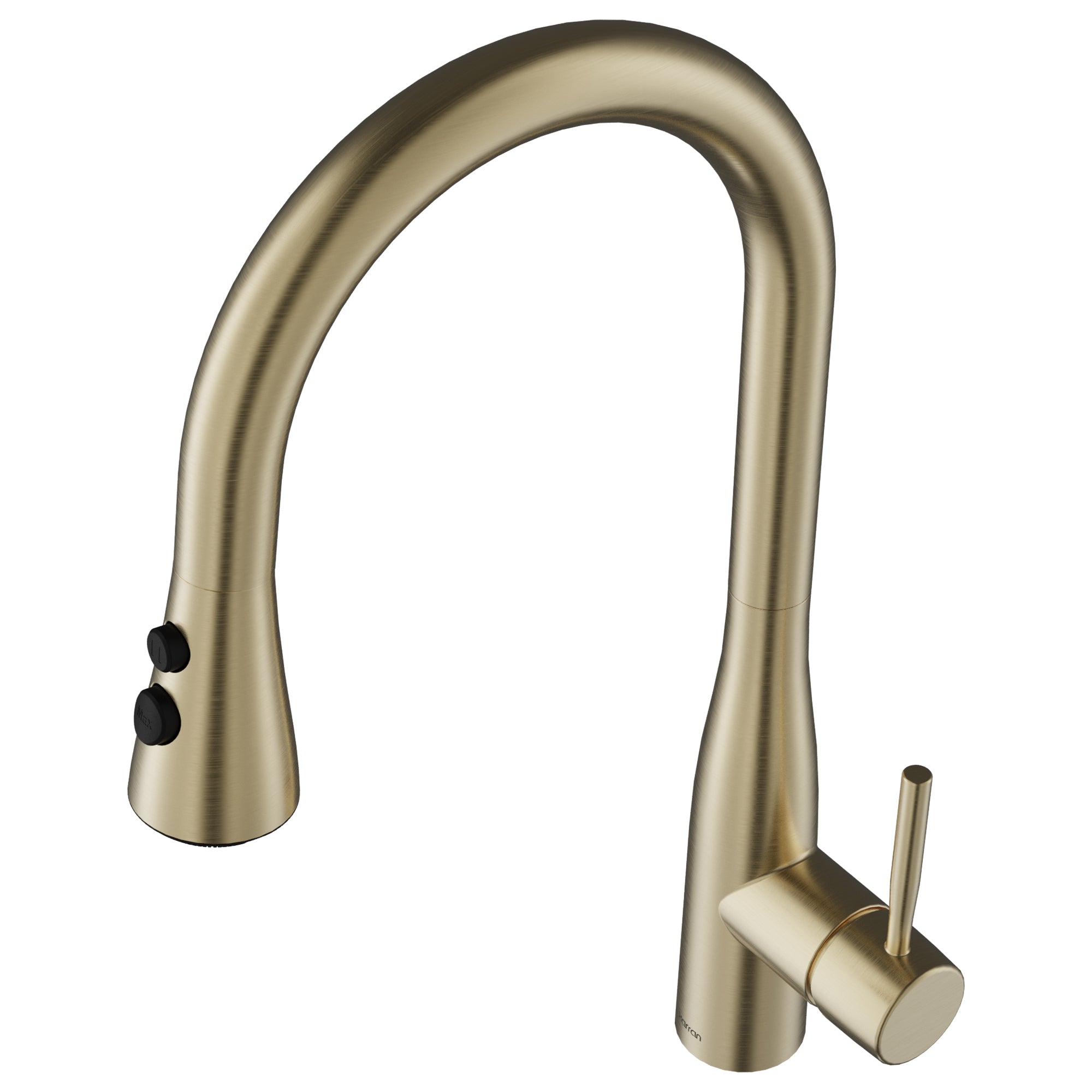 Alternative View of Karran Faraday 1.8 GPM Single Lever Lead-free Brass ADA Kitchen Faucet, Pull-Down, Spot-Free Champagne Bronze, KKF750SFCB