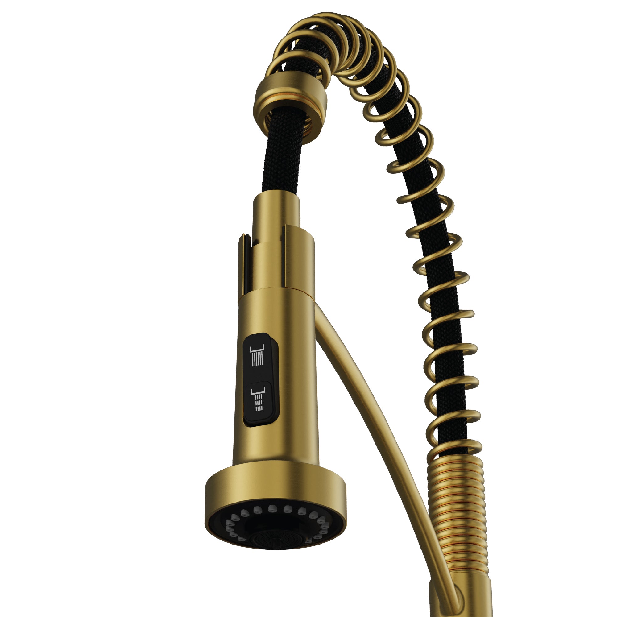 Karran Scottsdale 1.8 GPM Single Lever Lead-free Brass ADA Kitchen Faucet, Pull-Down, Spot-Free Brushed Gold, KKF740SFBG