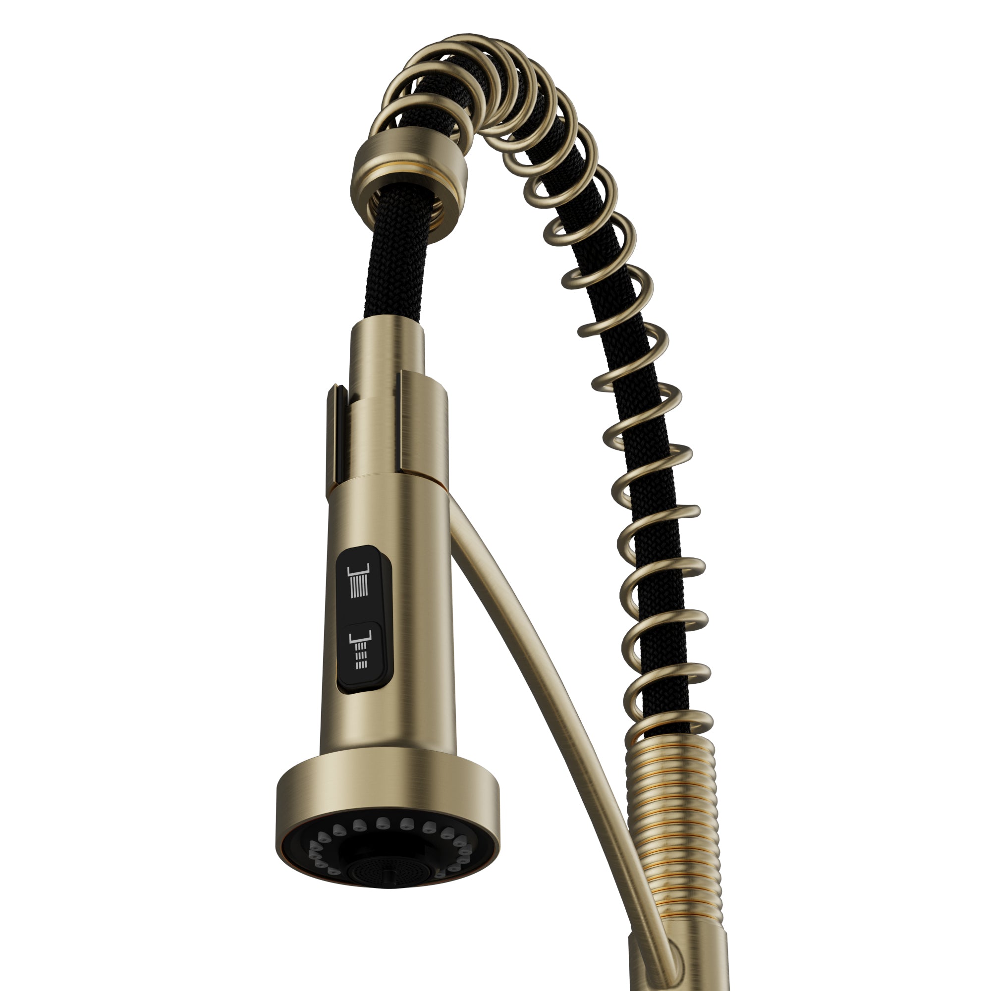 Karran Scottsdale 1.8 GPM Single Lever Lead-free Brass ADA Kitchen Faucet, Pull-Down, Spot-Free Champagne Bronze, KKF740SFCB
