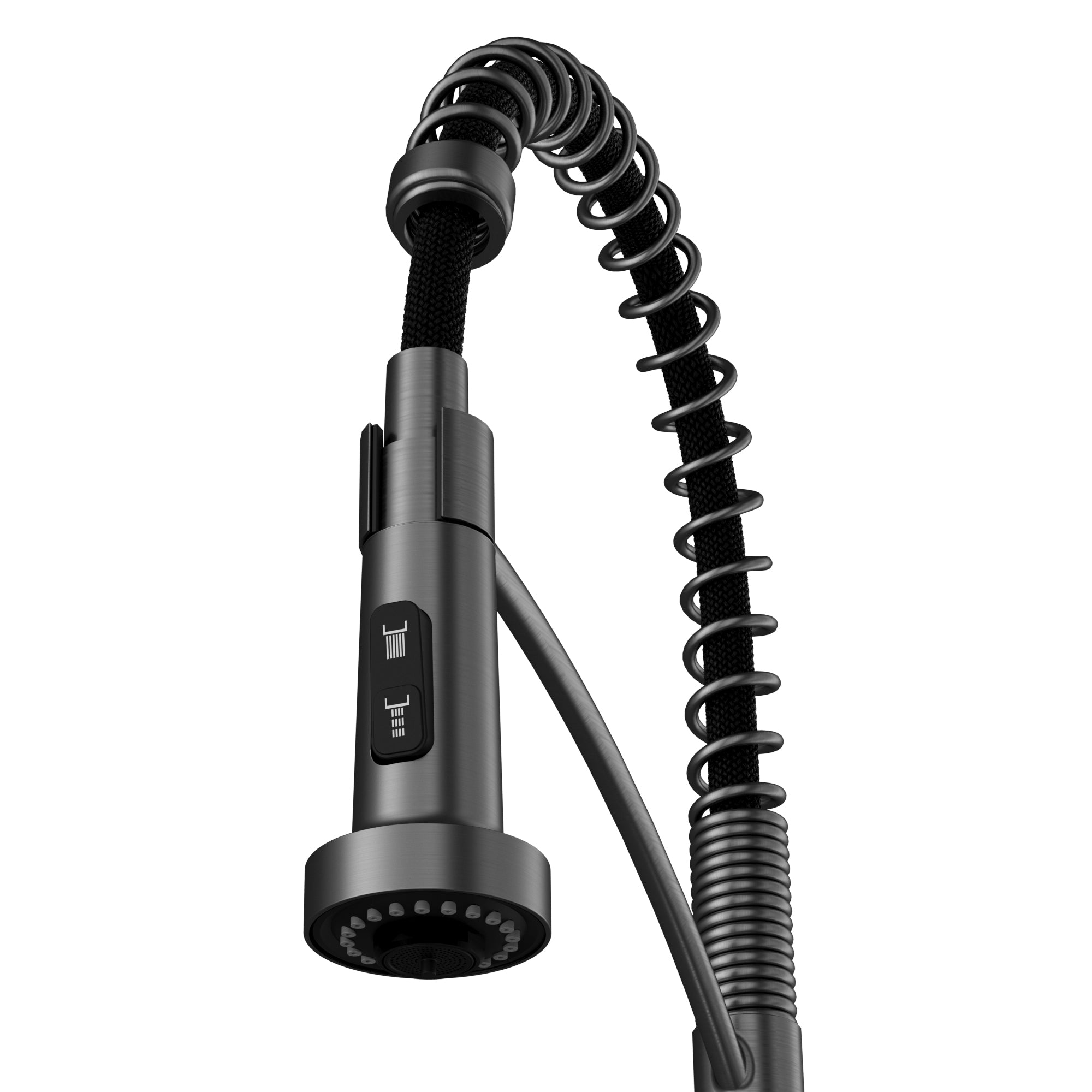 Karran Scottsdale 1.8 GPM Single Lever Lead-free Brass ADA Kitchen Faucet, Pull-Down, Spot-Free Gunmetal Grey, KKF740SFGG