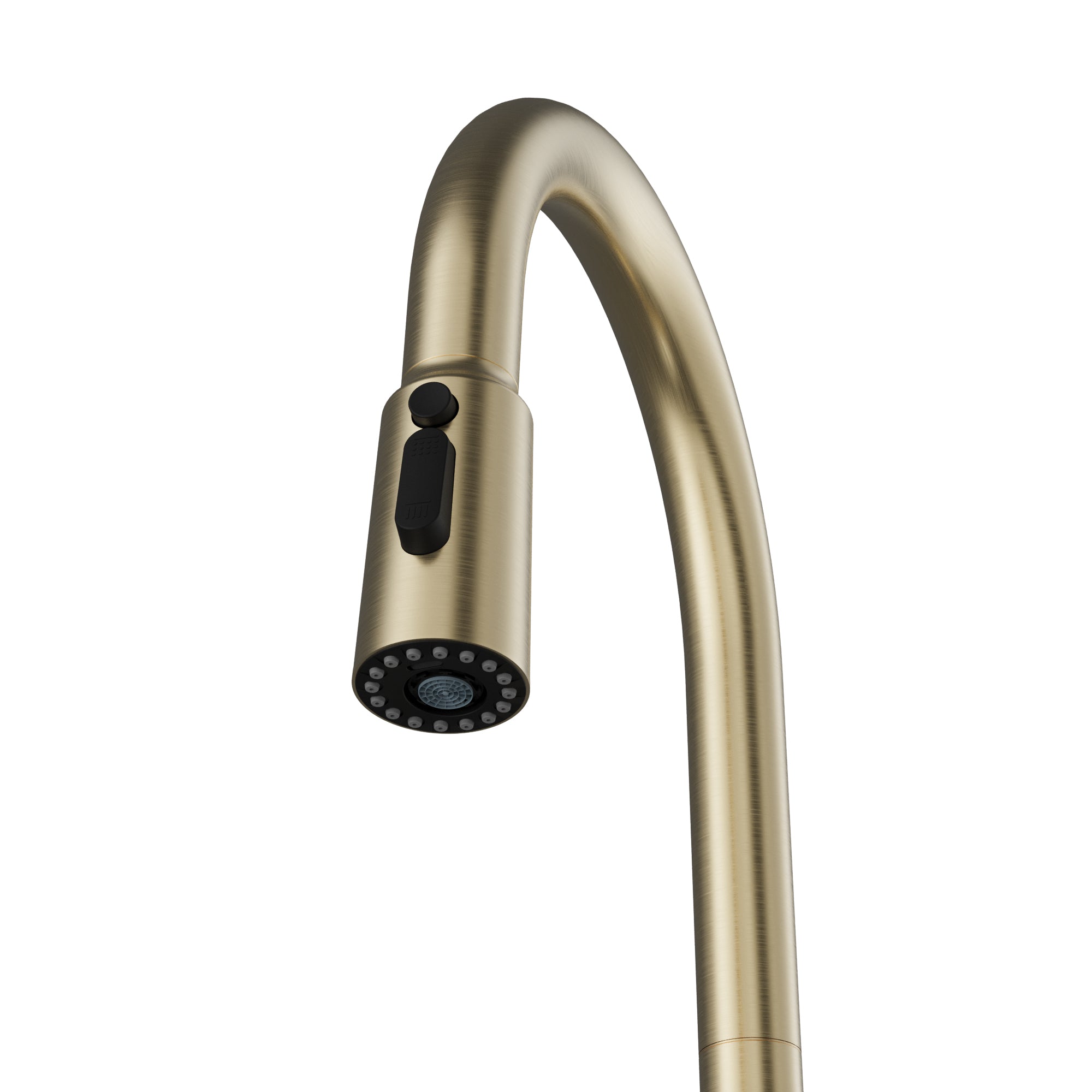 Alternative View of Karran Faraday 1.8 GPM Single Lever Lead-free Brass ADA Kitchen Faucet, Pull-Down, Spot-Free Champagne Bronze, KKF750SFCB