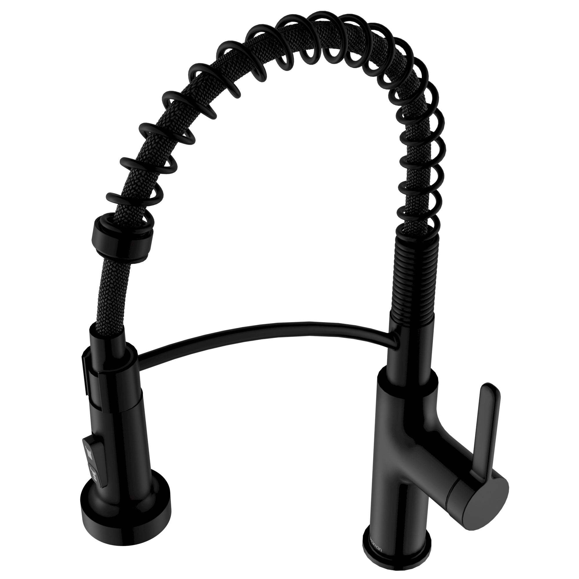 Karran Scottsdale 1.8 GPM Single Lever Lead-free Brass ADA Kitchen Faucet, Pull-Down, Matte Black, KKF740MB