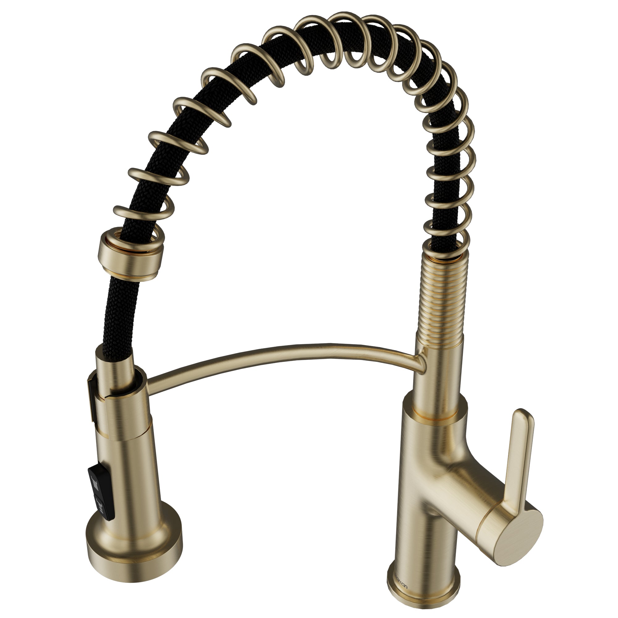 Karran Scottsdale 1.8 GPM Single Lever Lead-free Brass ADA Kitchen Faucet, Pull-Down, Spot-Free Champagne Bronze, KKF740SFCB