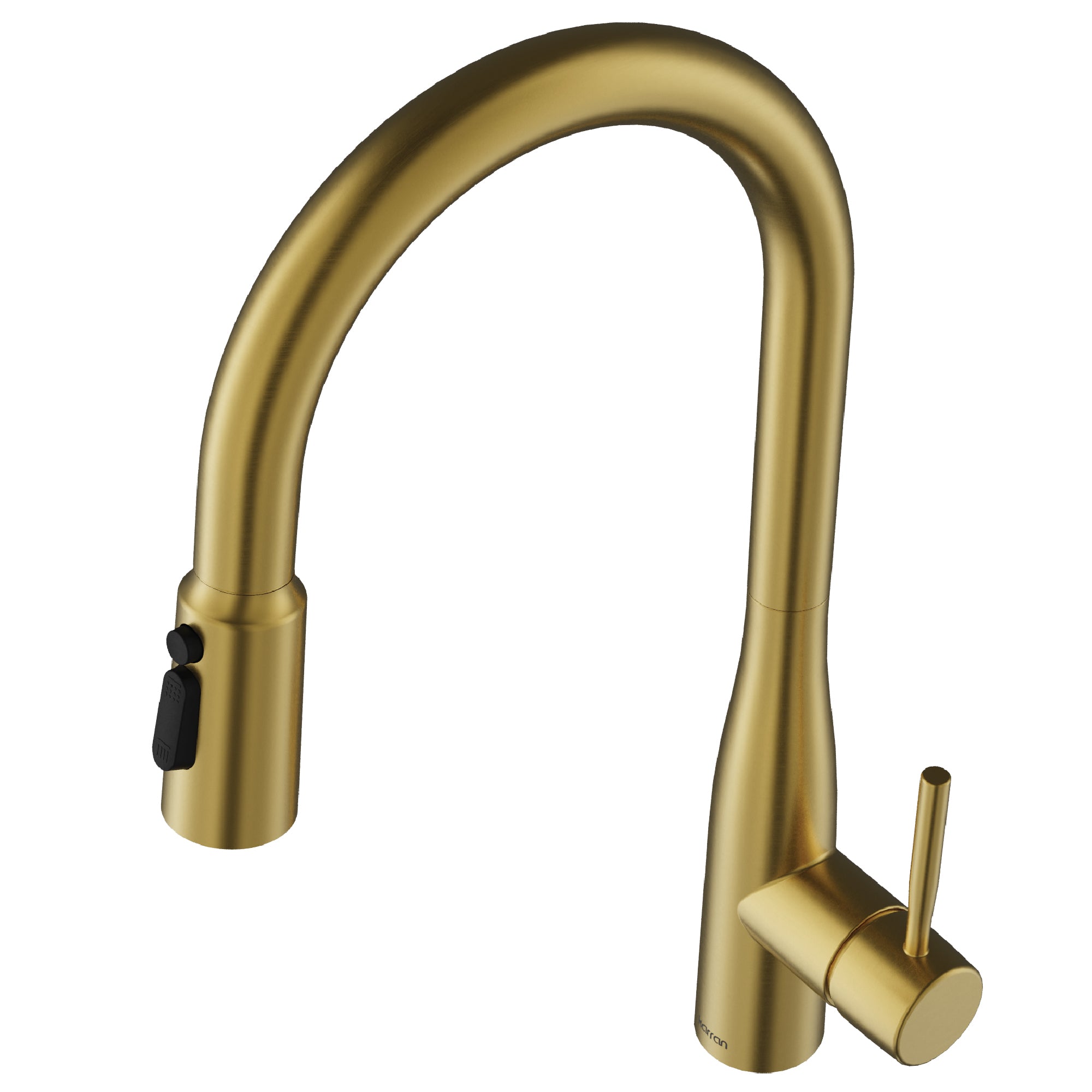 Karran Faraday 1.8 GPM Single Lever Lead-free Brass ADA Kitchen Faucet, Pull-Down, Spot-Free Brushed Gold, KKF750SFBG