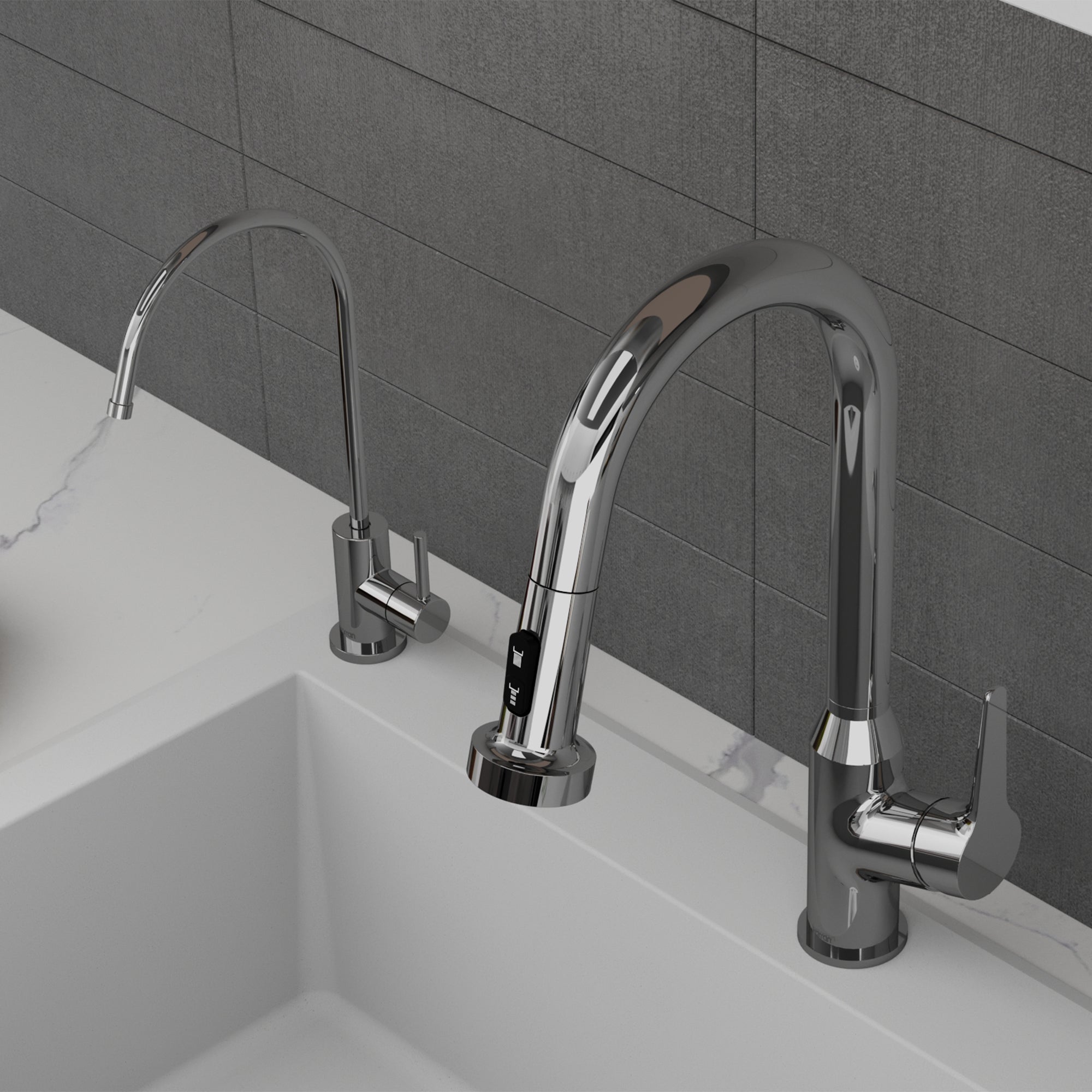 Karran Kestrel 1 GPM Single Lever Lead-free Brass ADA Beverage Faucet, Chrome, KKF800C