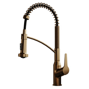 Main Image of Karran Scottsdale 1.8 GPM Single Lever Handle Lead-free Brass ADA Kitchen Faucet, Pull-Down Kitchen, Brushed Copper, KKF210BC