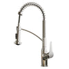 Karran Scottsdale Single Lever Handle Lead-free Brass ADA Kitchen Faucet, Pull Down, Stainless Steel, KKF210SS