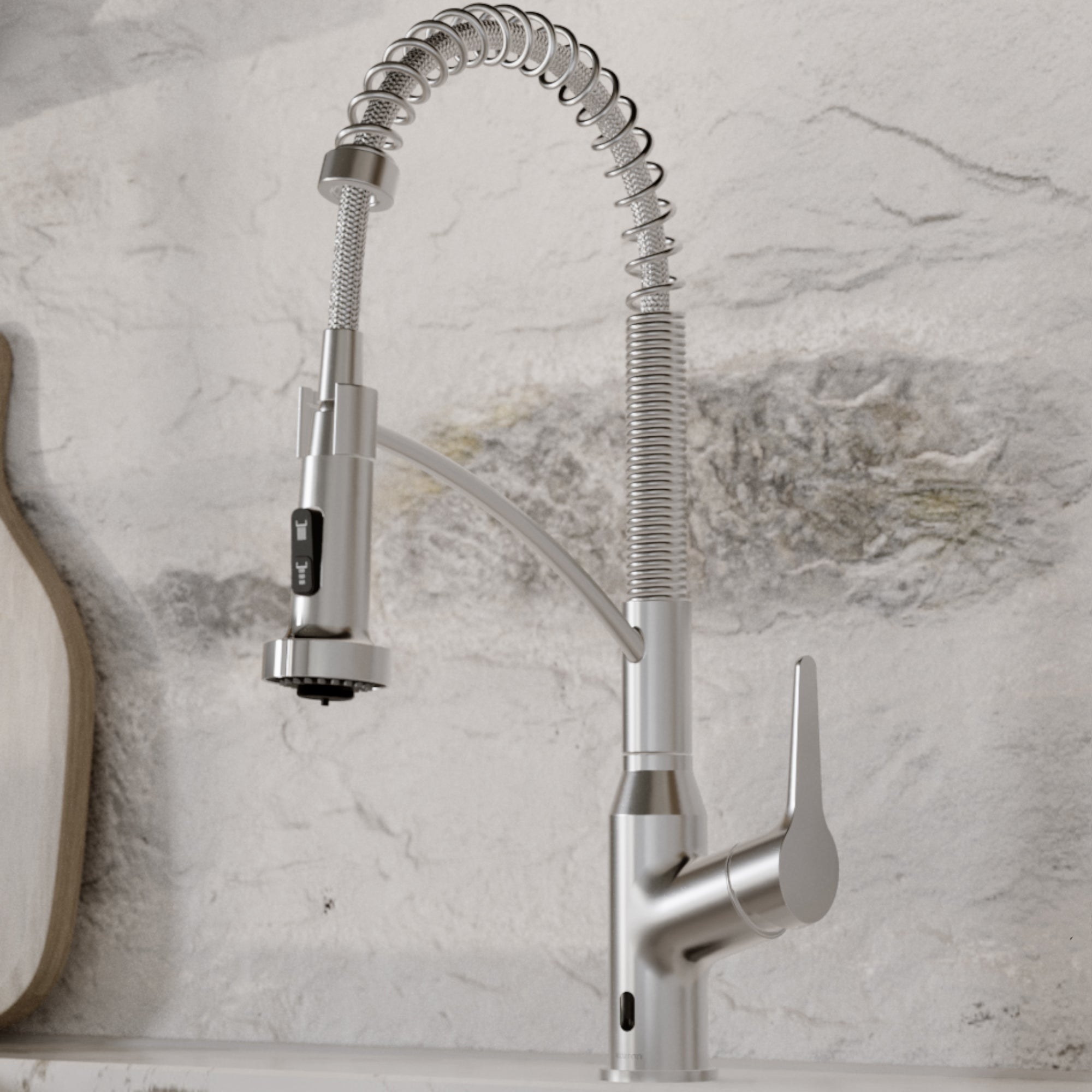 Alternative View of Karran Alston 1.8 GPM Single Lever Handle Lead-free Brass ADA Touchless Kitchen Faucet, Pull-Down, Oil Rubbed Bronze, KKF215SS