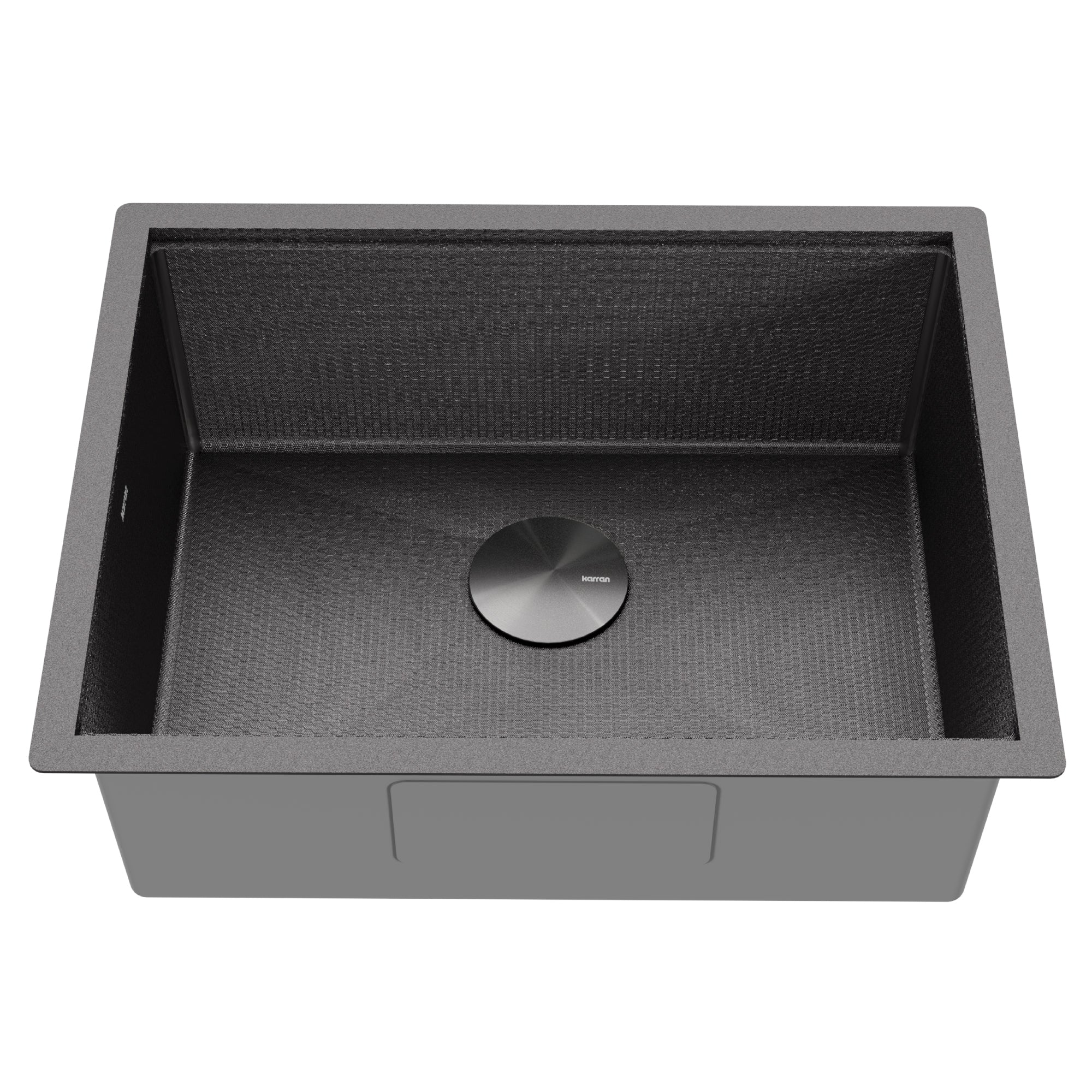 Karran Matrix 24" Undermount Stainless Steel Workstation Kitchen Sink with Accessories, Gunmetal Grey, 16 Gauge, HSU2419SBGG