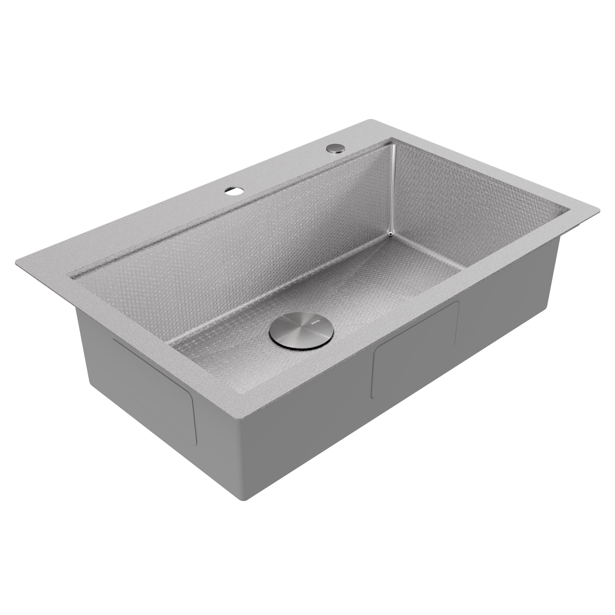 Karran Matrix 33" Drop In/Topmount Stainless Steel Workstation Kitchen Sink with Accessories, 16 Gauge, HST3322SBSS