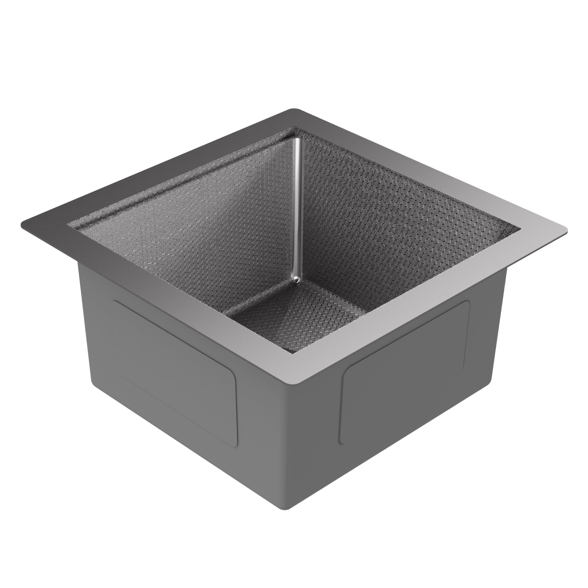 Karran Matrix 17" Undermount Stainless Steel Workstation Kitchen Sink with Accessories, 16 Gauge, HSU1717SBSS