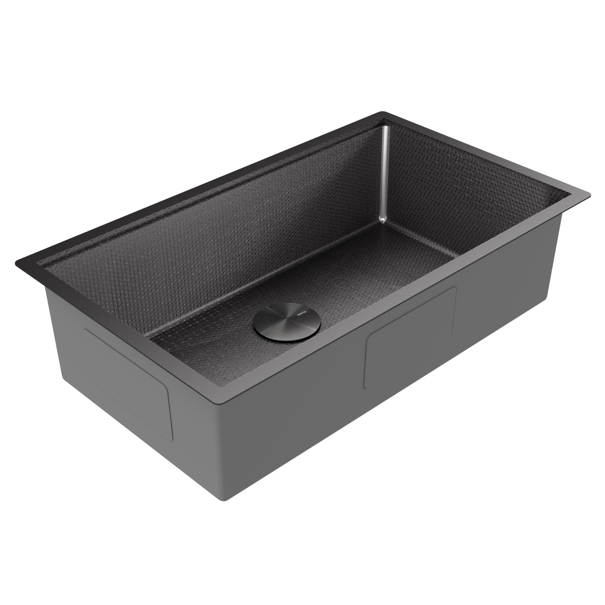 Karran Matrix 32" Undermount Stainless Steel Workstation Kitchen Sink with Accessories, Gunmetal Grey, 16 Gauge, HSU3219SBGG