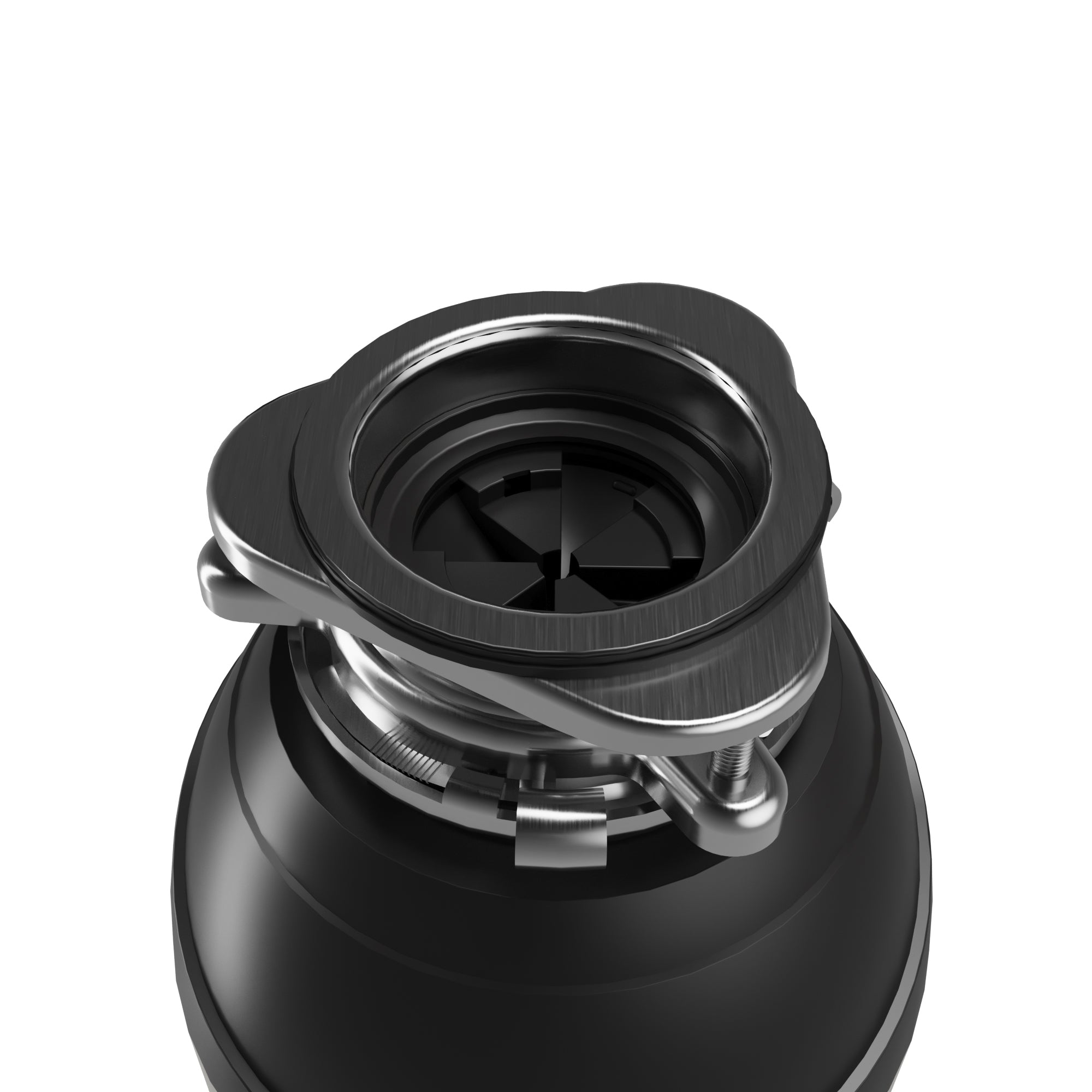 Karran 1-1/4 HP Continuous Feed Garbage Disposal for Kitchen Sinks with Power Cord and Accessories included, Stainless Steel, Black and Grey, KGD290