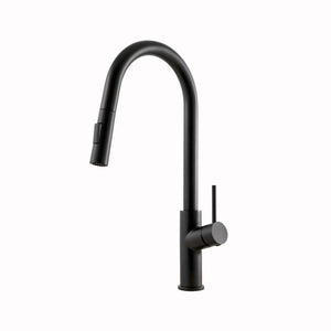 Alternate Image for Houzer 1.75 GPM Kevali Series Matte Black Single Handle Pull-Down Kitchen Faucet - Brass, KEV-151-MB