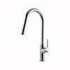 Houzer 1.75 GPM Kevali Series Polished Chrome Single Handle Pull-Down Kitchen Faucet - Brass, KEV-151-PC