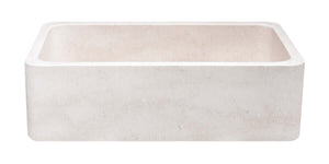 Alternate Image for 33" Stone Farmhouse Kitchen Sink, Smooth Reversible Apron Front, Beige Marble, KF332010SB-NLP-BM