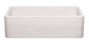 Alternate Image for 36" Stone Farmhouse Kitchen Sink, Smooth Reversible Apron Front, Crema Lyon Limestone, Beige, KF362010SB-NLP-CL