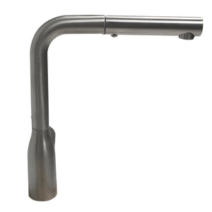 Nantucket Sinks Premium Kitchen 1.8 GPM Lever Stainless Steel Kitchen Faucet, Lever, KFPO12BRS