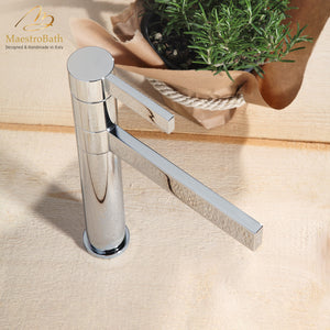 Alternate Image for MaestroBath 1.8 GPM Perla Modern ADA Kitchen Faucet Single, Chrome, Lead-Free Brass, Polished Chrome, KIT-PRL-CHR