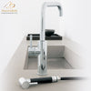 MaestroBath 1.8 GPM Nobile ADA Kitchen Faucet With Side Sprayer, Brushed Nickel, Lead-Free Brass, KIT-NOB-BNI