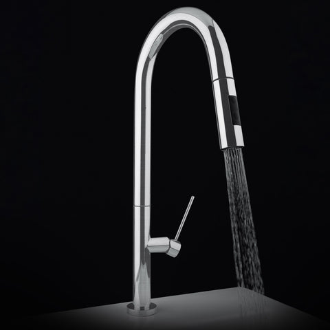 MaestroBath 1.8 GPM Dalia ADA Kitchen Faucet, Brushed Nickel, Lead-Free Brass, KIT-DAL-BNI