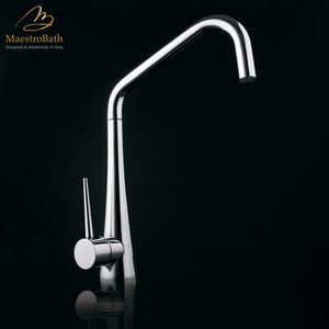 Alternate Image for MaestroBath 1.8 GPM Gabbiano ADA Kitchen Faucet, Chrome, Lead-Free Brass, Polished Chrome, KIT-GAB-CHR