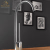 MaestroBath 1.8 GPM Isola Tropic Mod ADA Kitchen Faucet, Brushed Nickel, Lead-Free Brass, KIT-ISO-BNI