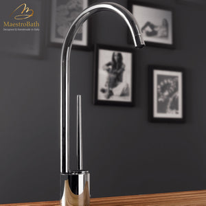 Alternate Image for MaestroBath 1.8 GPM Isola Tropic Mod ADA Kitchen Faucet, Chrome, Lead-Free Brass, Polished Chrome, KIT-ISO-CHR