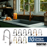 Karran Scottsdale 1.8 GPM Single Lever Handle Lead-free Brass ADA Kitchen Faucet, Pull-Down Kitchen, Brushed Copper, KKF210BC