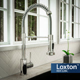 Karran Loxton 1.8 GPM Single Lever Handle Lead-free Brass ADA Touchless Kitchen Faucet, Pull-Down, Chrome, KKF228C