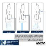 Karran Kadoma 1.8 GPM Single Lever Handle Lead-free Brass ADA Kitchen Faucet, Pull-Down Kitchen, Brushed Gold, KKF340BG