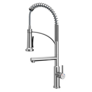 Alternate Image for Karran Adlington 1.8 GPM Single Lever Handle Lead-free Brass ADA Kitchen Faucet, Pull-Down, Stainless Steel, KKF360SS