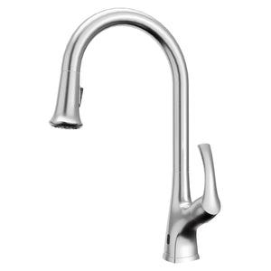 Alternate Image for Karran Chantilly 1.8 GPM Single Lever Handle Lead-free Brass ADA Touchless Kitchen Faucet, Pull-Down, Stainless Steel, KKF375SS