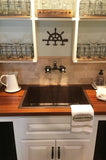 Installation Image of Premier Copper Products 25" Copper Kitchen Sink, Oil Rubbed Bronze, KSDB25199