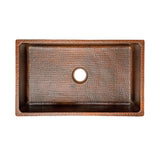 Alternative View of Premier Copper Products 30" Copper Kitchen Sink, Oil Rubbed Bronze, KSDB30199