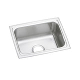 Elkay Lustertone Classic 25" Drop In/Topmount Stainless Steel Kitchen Sink, Lustrous Satin, 18 Gauge, LFR2519