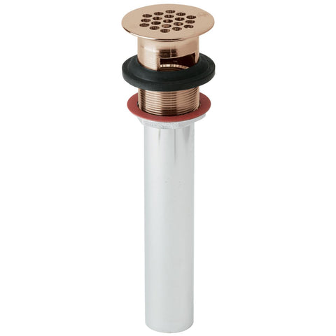 Elkay 1-1/2" Drain Fitting CuVerro antimicrobial copper with Perforated Grid and Tailpiece, LK174-CU