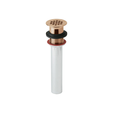 Elkay 1-1/2" Drain Fitting CuVerro antimicrobial copper with Perforated Grid and Tailpiece, LK174LO-CU