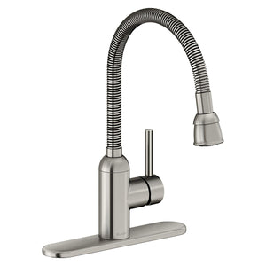 Alternate Image for Elkay Pursuit 1.5/2.2 GPM Forward Only Lever Handle Flexible Spout Spout Brass ADA Laundry Faucet, Lustrous Steel, LK2500LS