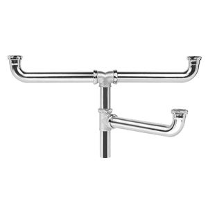 Alternate Image for Elkay 3-1/2" Drain Fitting Center Outlet for Triple Bowl Sinks with Offset Center Drain, LK290