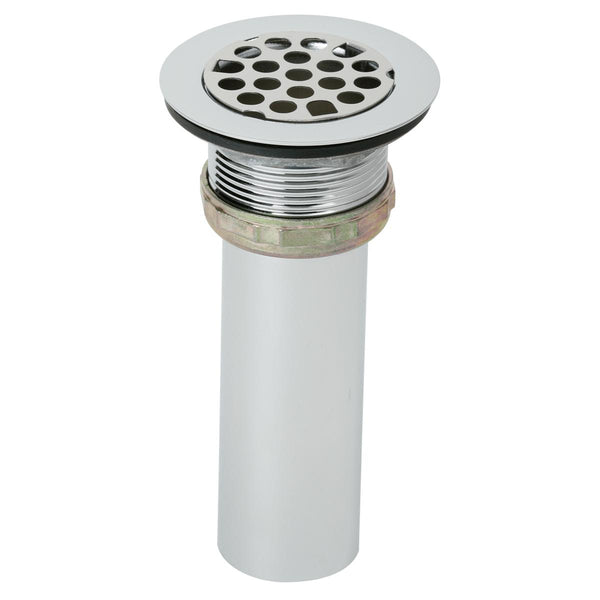 Elkay Drain Fitting 2" Type 316 Stainless Steel Body Grid Strainer and Tailpiece, LK337