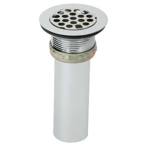 Elkay Drain Fitting 2" Type 316 Stainless Steel Body Grid Strainer and Tailpiece, LK337