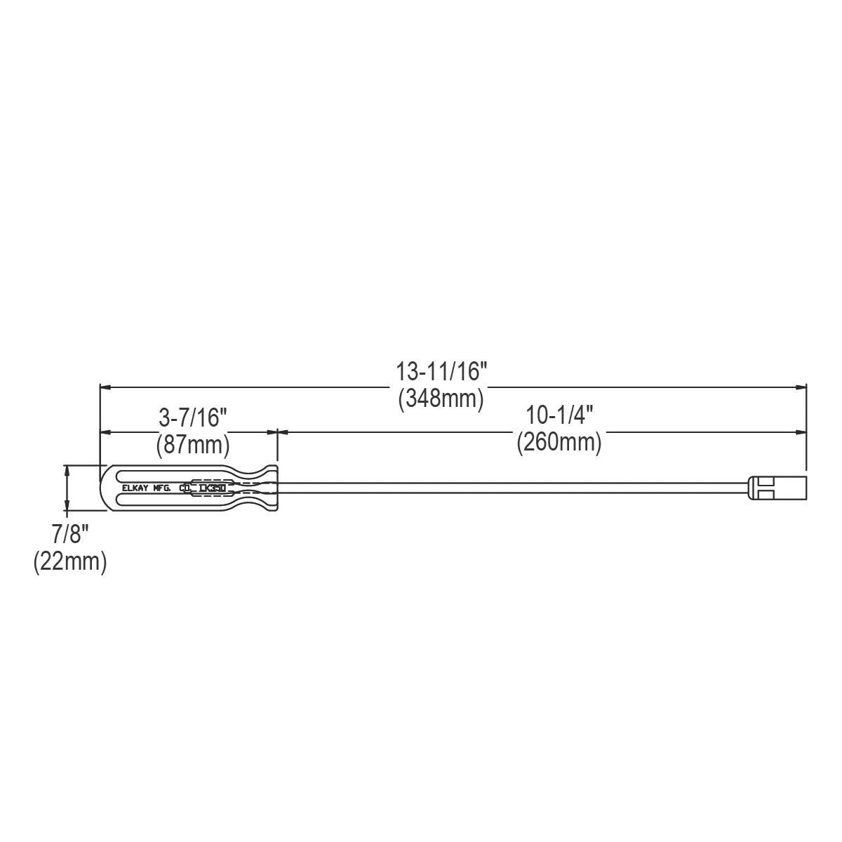 Elkay Extra Long Sink Screwdriver, LK350
