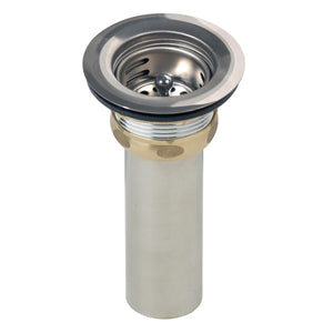 Alternate Image for Elkay 2" Drain Fitting Type 304 Stainless Steel Body Stainless Steel Strainer Basket and Rubber Seal, LK58