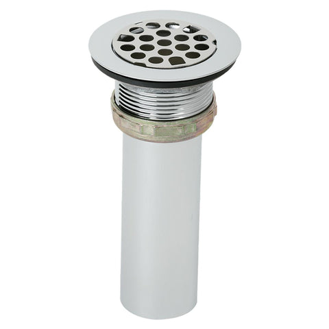 Elkay 2" Drain Fitting Type 304 Stainless Steel Body Grid Strainer and Tailpiece, LK8