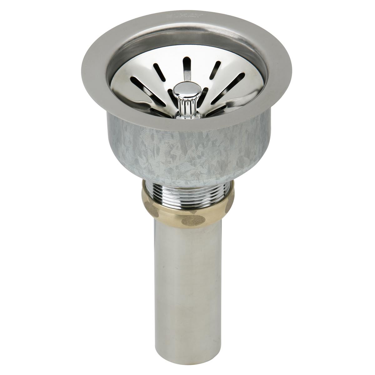 Elkay Lustertone Classic 14" Undermount Stainless Steel ADA Kitchen Sink Kit, Lustrous Satin, 18 Gauge, ELUH1113DBG